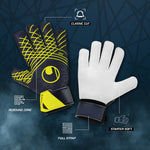 Uhlsport -   Prediction Starter Soft Navy/White/Fluoro Yellow Goalkeeper Gloves